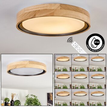 Melstad lampa sufitowa LED kolory naturalne, biały, 1-punktowy, Zdalne sterowanie