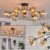 Gastor Lampa sufitowa 83 cm W kolorze bursztynu, Przezroczysty, 10-punktowe