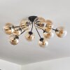 Gastor Lampa sufitowa 83 cm W kolorze bursztynu, Przezroczysty, 10-punktowe