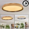 Melstad lampa sufitowa LED kolory naturalne, czarny, biały, 1-punktowy