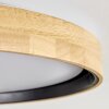 Melstad lampa sufitowa LED kolory naturalne, czarny, biały, 1-punktowy
