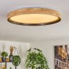 Melstad lampa sufitowa LED kolory naturalne, czarny, biały, 1-punktowy