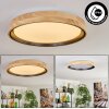 Melstad lampa sufitowa LED kolory naturalne, czarny, biały, 1-punktowy
