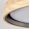 Melstad lampa sufitowa LED kolory naturalne, czarny, biały, 1-punktowy
