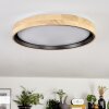 Melstad lampa sufitowa LED kolory naturalne, czarny, biały, 1-punktowy