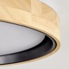 Melstad lampa sufitowa LED kolory naturalne, czarny, biały, 1-punktowy