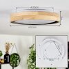 Melstad lampa sufitowa LED kolory naturalne, czarny, biały, 1-punktowy