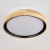 Melstad lampa sufitowa LED kolory naturalne, czarny, biały, 1-punktowy