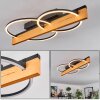 Pompu lampa sufitowa LED kolory naturalne, czarny, 1-punktowy