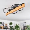 Pompu lampa sufitowa LED kolory naturalne, czarny, 1-punktowy