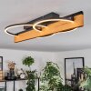 Pompu lampa sufitowa LED kolory naturalne, czarny, 1-punktowy