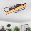 Pompu lampa sufitowa LED kolory naturalne, czarny, 1-punktowy