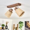 Lindberg lampa sufitowa chrom, kolory naturalne, 2-punktowe