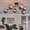 Gastor Lampa sufitowa Chrom, Przydymiony, 6-punktowe