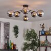 Gastor Lampa sufitowa Chrom, Przydymiony, 6-punktowe