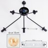 Gastor lampa sufitowa 74 cm bursztynowy, 6-punktowe