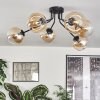 Gastor Lampa sufitowa 74 cm W kolorze bursztynu, 6-punktowe