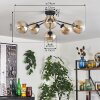 Gastor Lampa sufitowa 74 cm W kolorze bursztynu, 6-punktowe