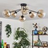 Gastor Lampa sufitowa 74 cm W kolorze bursztynu, 6-punktowe