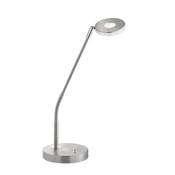 Honsel Dent Lampa stołowa LED Nikiel matowy, 1-punktowy, Zmieniacz kolorów