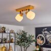 Miguas lampa sufitowa kolory naturalne, czarny, 2-punktowe
