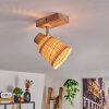 Lindberg lampa sufitowa chrom, kolory naturalne, 1-punktowy