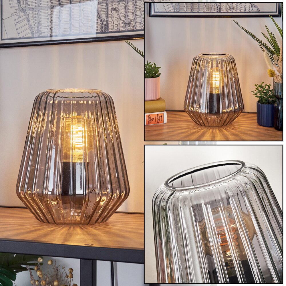 Telhais Lampa stołowa, Lampa do czytania W kolorze dymu, Czarny, 1-punktowy main product photo