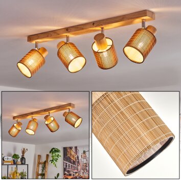 Kinnared lampa sufitowa, spot sufitowy chrom, kolory naturalne, 4-punktowe