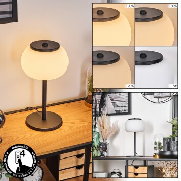 Izenave lampa stołowa, lampka do czytania czarny, 1-punktowy