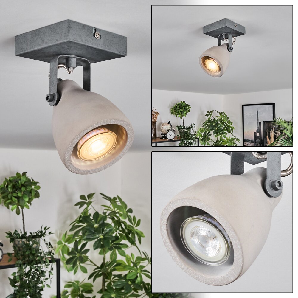 Lomma Lampa sufitowa, Spot sufitowy Stal szczotkowana, 1-punktowy main product photo