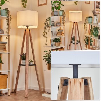 Sabadim lampa stojąca kolory naturalne, czarny, 1-punktowy