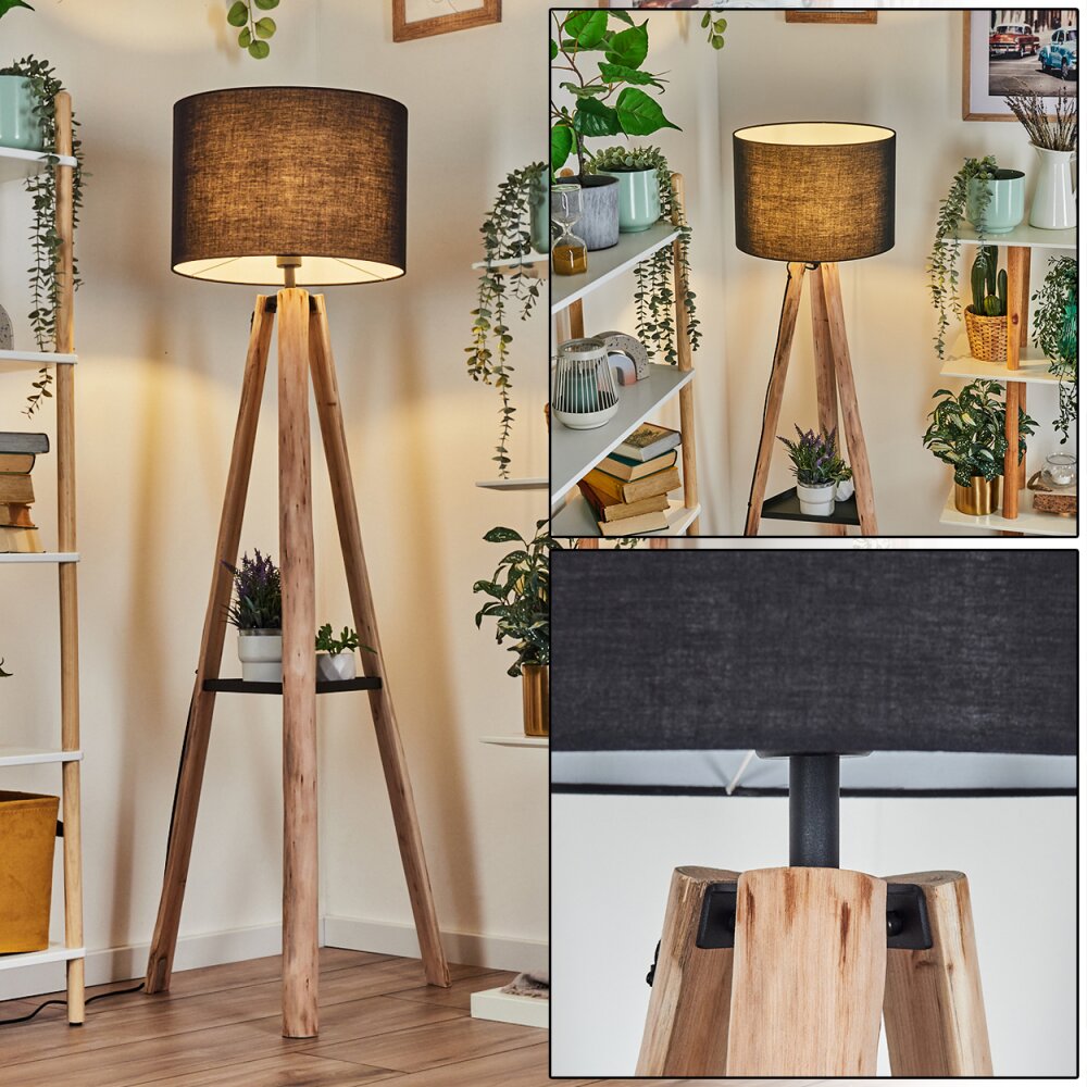Bassagoda Lampa stojąca Ecru, Czarny, 1-punktowy main product photo