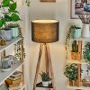 Bassagoda lampa stojąca kolory naturalne, czarny, 1-punktowy