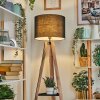 Bassagoda lampa stojąca kolory naturalne, czarny, 1-punktowy