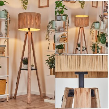 Granja lampa stojąca kolory naturalne, czarny, 1-punktowy