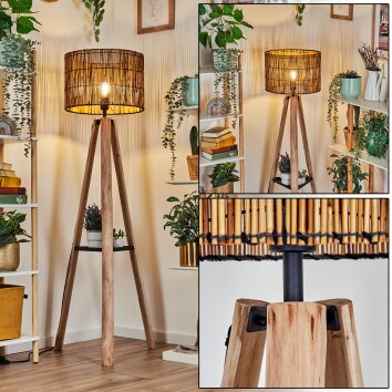 Cando lampa stojąca kolory naturalne, czarny, 1-punktowy