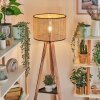Ramila lampa stojąca naturalny, czarny, 1-punktowy