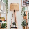 Barcos lampa stojąca kolory naturalne, czarny, 1-punktowy