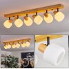 Miguas lampa sufitowa kolory naturalne, czarny, 6-punktowe