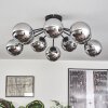 Gastor Lampa sufitowa 83 cm Chrom, Przydymiony, 10-punktowe