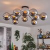 Gastor Lampa sufitowa 83 cm Chrom, Przydymiony, 10-punktowe