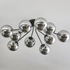 Gastor Lampa sufitowa 83 cm Chrom, Przydymiony, 10-punktowe