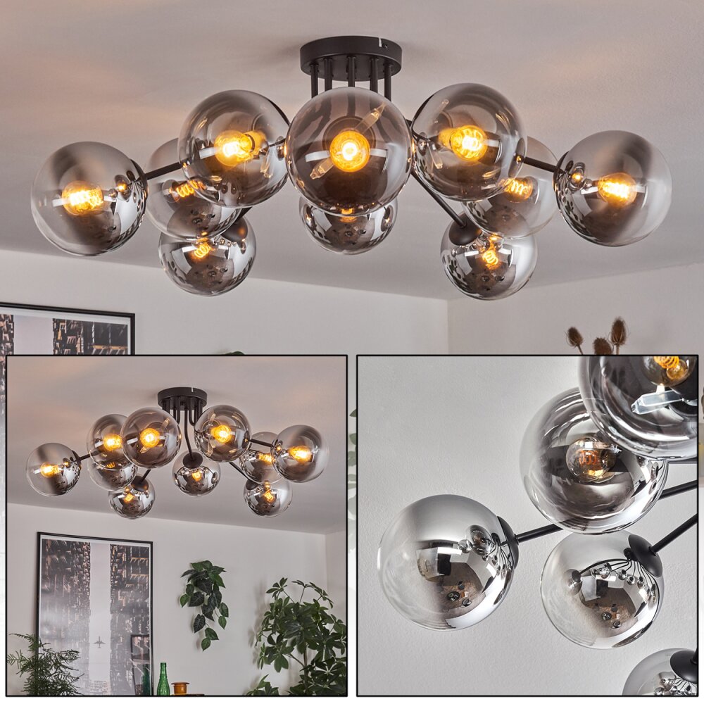 Gastor Lampa sufitowa 83 cm Chrom, Przezroczysty, 10-punktowe main product photo
