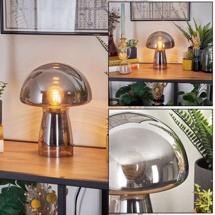 Lampa w kształcie grzyba Almagre Lampa stołowa Czarny, 1-punktowy Lampa w kształcie grzyba Almagre Lampa stołowa Czarny, 1-punktowy