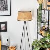 Ramila lampa stojąca naturalny, czarny, 1-punktowy