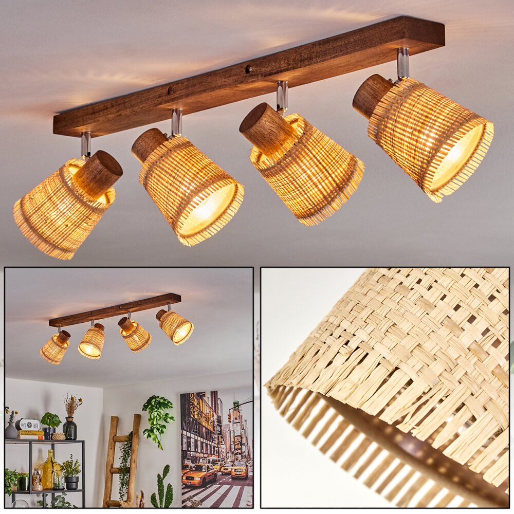Lindberg Lampa sufitowa Chrom, Ciemnobrązowy, 4-punktowe main product photo