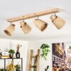 Lindberg Lampa sufitowa Chrom, Jasnobrązowy, 4-punktowe