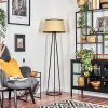 Chellas Lampa stojąca beige, Czarny, 1-punktowy
