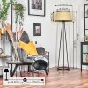 Chellas Lampa stojąca beige, Czarny, 1-punktowy