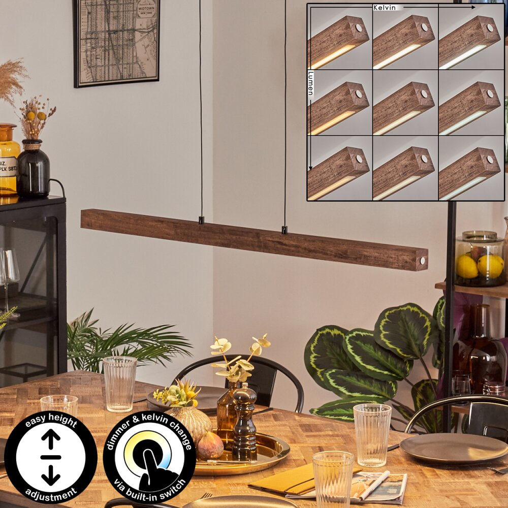 Carbellino Lampa wisząca Ciemnobrązowy, Czarny, 1-punktowy main product photo